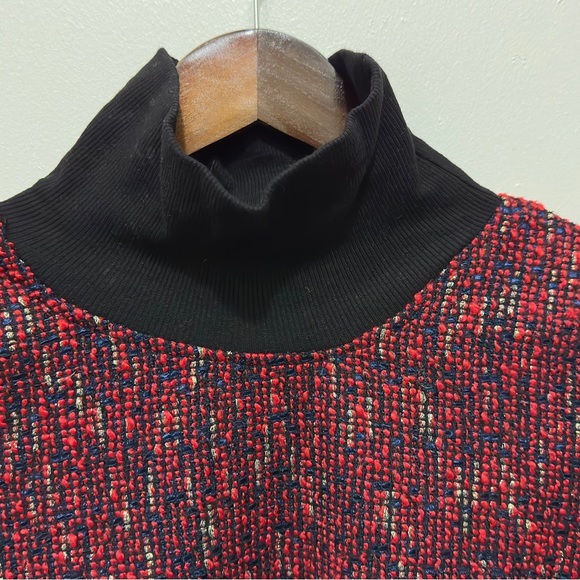 368 The Collective | NWOT Vintage Women’s Red Fringe Hem Sweater (Size M) - Picture 4 of 14